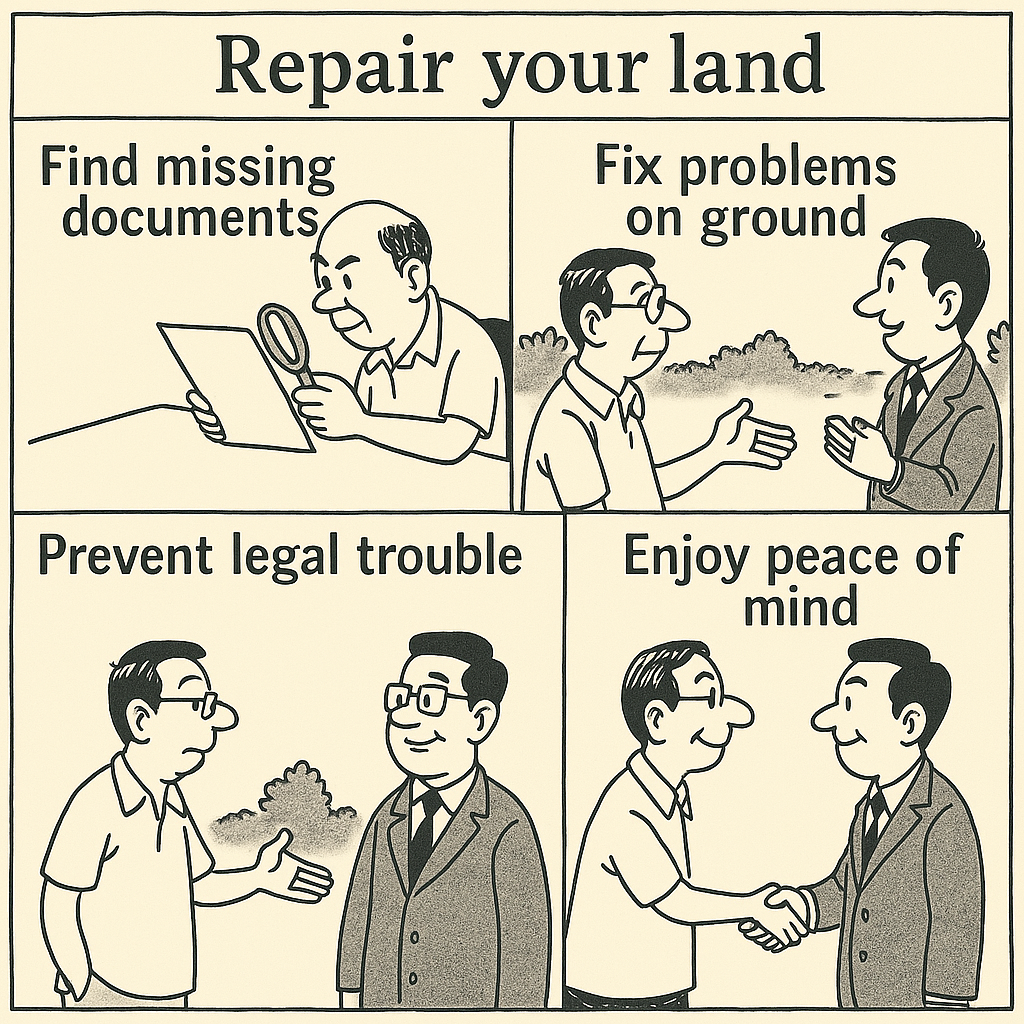 Professional land repair and documentation services